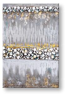 Tablou pictat manual ABSTRACT 1 parte 60x90 cm - 60×90 cm / Clasic 2 cm