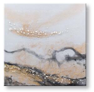 Tablou pictat manual ABSTRACT 1 parte 70x70 cm - 70×70 cm / Klasický 2 cm