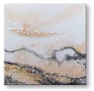 Tablou pictat manual ABSTRACT 1 parte 70x70 cm - 70×70 cm / Klasický 2 cm