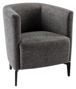KONDELA Fotoliu de design, gri / negru, KAPY