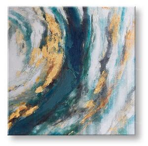 Tablou pictat manual ABSTRACT 1 parte 70x70 cm - 70×70 cm / Klasický 2 cm