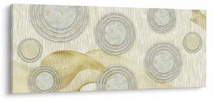 Tablou - Abstract, cercuri de marmură (120x50 cm)