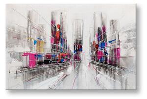 Tablou pictat manual ABSTRACT 1 parte - 90x60 cm - Clasic 2 cm