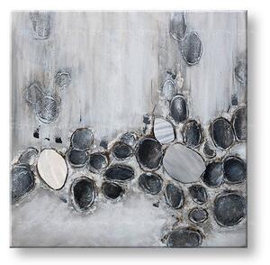 Tablou pictat manual ABSTRACT 1 parte - 100x100 cm - 100×100 cm / Klasický 2 cm
