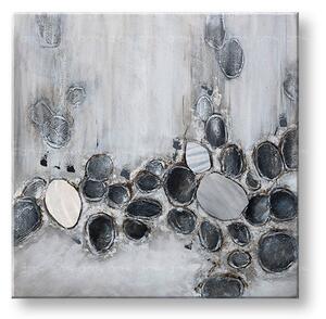 Tablou pictat manual ABSTRACT 1 parte - 100x100 cm - 100×100 cm / Klasický 2 cm