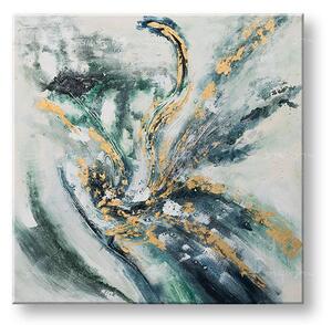 Tablou pictat manual ABSTRACT 1 parte - 100x100 cm - 100×100 cm / Klasický 2 cm