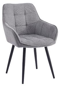 KONDELA Scaun de design, gri/negru, MARKEN