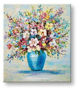 Tablou pictat manual FLORI IN A VASE 1 parte 60x70 cm YOBCFAZH6215E1 - 60x70 cm