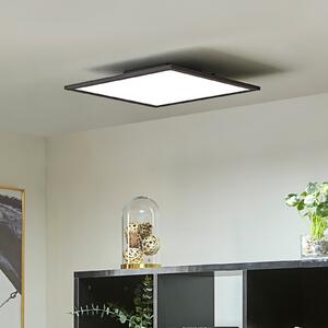 Panou Lindby LED Lamin, negru, 40 cm, CCT, dimabil, telecomandă