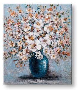 Tablou pictat manual FLORI 1 parte - 60x70 cm - 60×70 cm / Klasický 2 cm