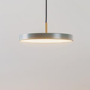 UMAGE Lampă suspendată LED Asteria Mini, verde deschis/alamă, Ø 31 cm, reglabil, Verde, Camera de zi / sufragerie, Metal, Design