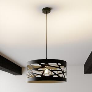 SIGMA Lampă suspendată Modul Frez cu abajur model Ø39cm negru, reglabil, Negru, Camera de zi / sufragerie, Metal, Modern
