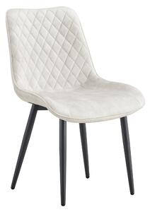 KONDELA Scaun de dining, crem/negru, ZAINA TIP 1