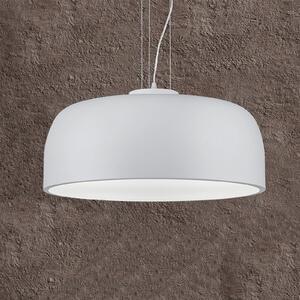 Trio Lighting Lampă susp. Baron semicochilie, alb mat, reglabil, Alb, Camera de zi / sufragerie, Metal, Modern