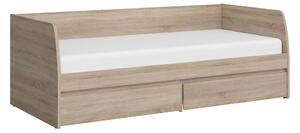 KONDELA Pat 2S, 90x200, stejar sonoma, NORTY TYP 28