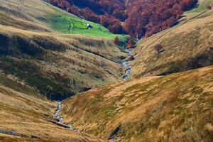 Fototapetă vlies râu în vale 375 x 250 cm