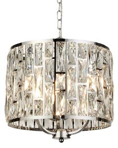 Lampă susp. Bijou, abajur cu cristale, Ø 38 cm