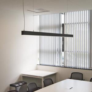 SLV Glenos LED suspendat 205 cm negru, reglabil, Negru, Studiu / Birou, Metal
