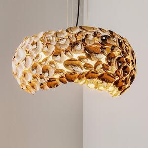 Narisa LED suspendat Ø 46 cm aur roz/maro