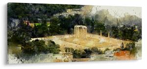 Tablou - Templul lui Zeus, Atena, Grecia (120x50 cm)