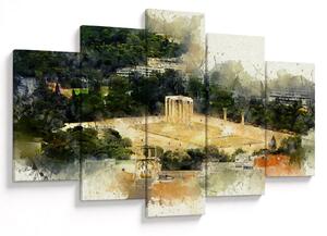 Tablou - Templul lui Zeus, Atena, Grecia (150x105 cm)