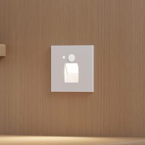 Arcchio LED lampă încastrată Neru, 7 cm, alb, unghiulară, senzor, Alb, Camera de zi / sufragerie, Metal, Modern, Luminile încastrate unghiulare
