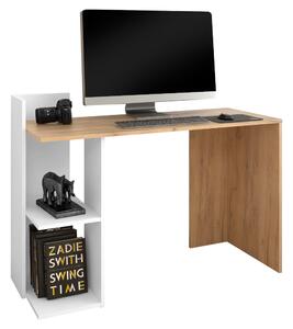 KONDELA Masă PC, stejar artisan/alb, ANDREO NEW