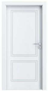Porta Doors Foaie de ușă vector v, de interior, normă cehă (h0-2020 mm), 60 cm, alb, finisaj vopsea standard, porta doors