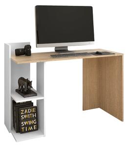 KONDELA Masă PC, stejar sonoma/alb, ZINO NEW