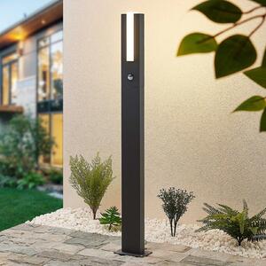 Lucande Virgalia bornă luminoasă LED, detector de mișcare, 100cm, IP54