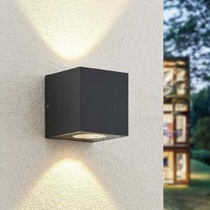 Arcchio Lampă LED pentru exterior Tassnim, 2 becuri, antracit, IP65, reglabil, Negru, Metal, Modern