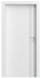 Porta Doors Foaie de ușă line b1, de interior, normă poloneză (h0-2060 mm), 60 cm, alb, finisaj sintetic, porta doors