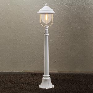 Konstsmide Lampă de trotuar Parma, alb, Alb, Metal, Casă de țară / Rustic