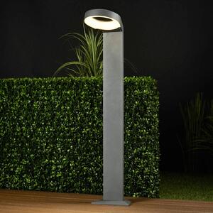Lucande Bornă luminoasă LED modernă Jarka, Negru, Metal, Modern