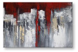 Tablou pictat ABSTRACT 1 parte 90x60 cm - 90×60 cm / Clasic 2 cm
