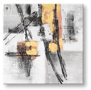 Tablou pictat ABSTRACT 1 parte - 60x60 cm - 60×60 cm / Klasický 2 cm