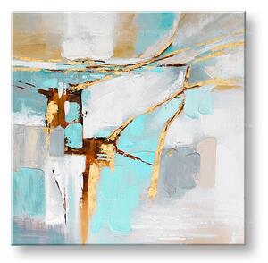 Tablou pictat ABSTRACT 1 parte - 70x70 cm