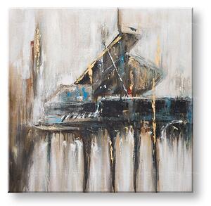 Tablou pictat ABSTRACT 1 parte - 100x100 cm - 100×100 cm / Klasický 2 cm