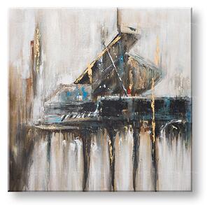 Tablou pictat ABSTRACT 1 parte - 100x100 cm - 100×100 cm / Klasický 2 cm