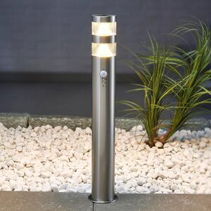 Lindby bornă luminoasă LED LED Lanea, 60 cm, gri, senzor, IP44