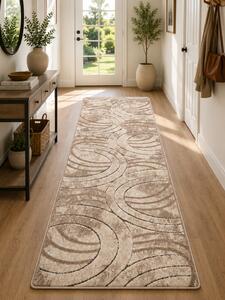 Traversa Covor, Fashion 32006, Bej Maro, Latime 60 cm, Diverse Lungimi
