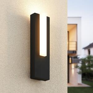 Lucande LED lumina de perete în aer liber Virgalia, 31cm, antracit, IP65