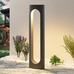 Lucande Fenti bornă luminoasă LED, 65 cm, Negru, Metal, Modern
