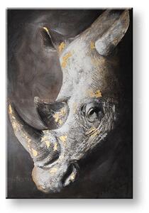 Tablou pictat NOSOROŽEC 1 parte - 80x120 cm - 80×120 cm / Klasický 2 cm