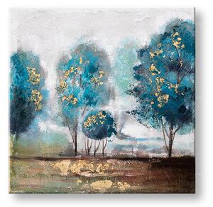 Tablou pictat pe perete ARBORI 1 parte - 60x60 cm - 60×60 cm / Klasický 2 cm