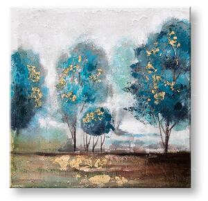 Tablou pictat pe perete ARBORI 1 parte - 60x60 cm - 60×60 cm / Klasický 2 cm