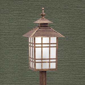 ORION Lampă de trotuar Ilka, tradițională, formă felinar, Maro / Rugină, Metal, Modern, Felinar