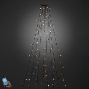 Konstsmide Christmas Garnitură LED pentru copaci, cu 400 de becuri, controlabilă prin aplicație, reglabil, Negru, Plastic