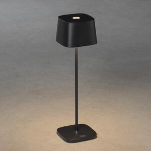 Konstsmide Lampă LED de masă Capri exterior, negru, reglabil, Negru, Camera de zi / sufragerie, Metal, Modern