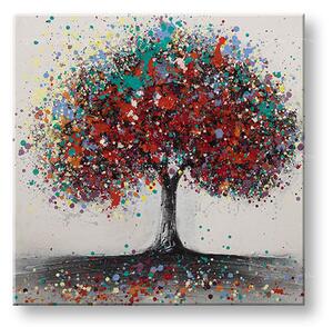 Tablou pictat STROM 1 parte - 60x60 cm - 60×60 cm / Clasic 2 cm